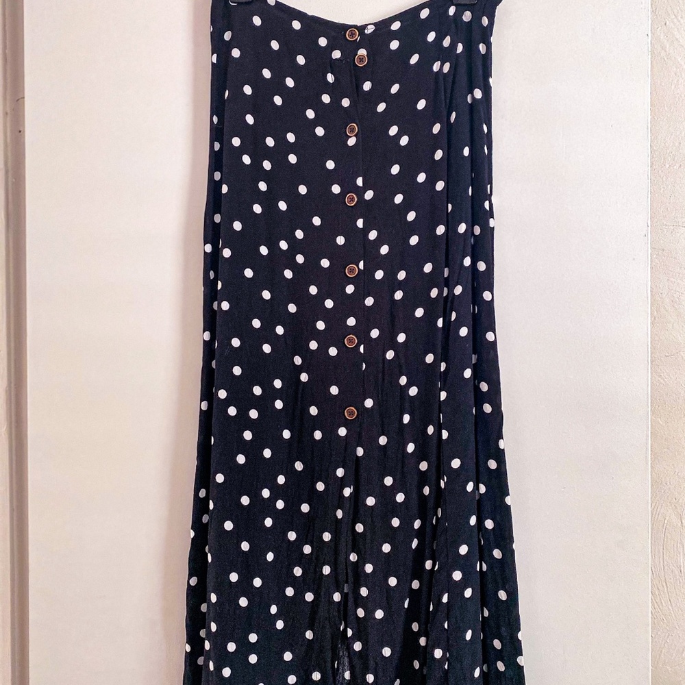 Polka Dot Ankle Skirt